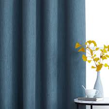 Navy blue and gray drapes. Blackout Grey Blue Curtains For Bedroom 63 Tonal Effect Textured Window Drapes For Man Grommet Top Navy 1 Pair Buy Online In Grenada At Grenada Desertcart Com Productid 142487803