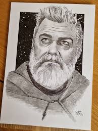 Baylan Skoll played by the late great Ray Stevenson. This is my work in  progress of a 1/6 scale Baylan Skoll. Head digitally sculpted by @sidnaique  3D printed and painted by @d.b.r.customs