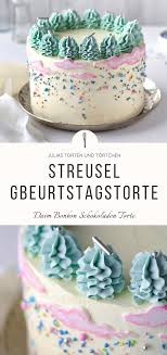 Daim Schokoladen Geburtstagstorte Mit Zuckerstreuseln Kuchen Und Torten Rezepte Daim Schokolade Tortenfullung Schokolade