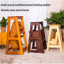 I made this wooden stepladder based on some plans i found online. Solid Wood Multifunctional Folding Wooden Ladder Portable Telescopic Ladder Chair Step Stool Stair Shopee Singapore