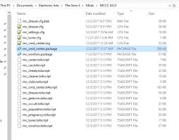 Documents/electronic arts/the sims 4/mods is the folder you need in order to install mods and cc. Mc Command Center