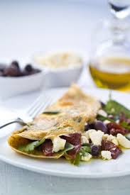 Scatter the ham and feta cheese on one half of the omelette. Spinach Omelette Allyson Gofton