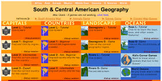 The mission statement below shows the companies dedication to teaching a plethora of topics. South Central America Quizzes Geography Online Games Geography Games Geography South America Map