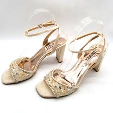 Badgley mischka sonya top block heel sandal