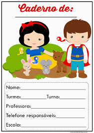 Educação Infantil Capa De Caderno Para Imprimir Colorida Folha De Abertura De Caderno Abertura De Caderno Cracha Infantil Atividades Para Educacao Infantil