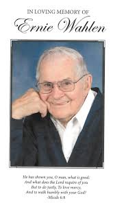 Ernest Wahlen Obituary