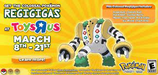16:07, 27 february 2009 (utc) it is. Regigigas Event At Toys R Us The Ancient Gaming Noob