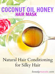 If your hair is really long or thick, just add a bit more of each ingredient. Coconut Oil Honey Hair Mask Deep Conditioning For Silky Hair Beautymunsta Free Natural Beauty Hacks And More