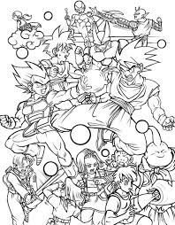 All Characters In Dragon Ball Z Free Printable Coloring Page Letscolorit Com Dragon Ball Image Free Coloring Pages Coloring Books