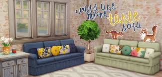Package files from the separated zip into it's own folder within the mods folder to keep things tidy. Maxis Match Cc Hamburgercakes Could Use More Taste Sofa Ea Sims 4 Cc Furniture Sims House Design Sims 4