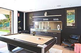 Great Contemporary Man Cave With Pool Table By Lang Lequang Game Room Design Contemporary Games Game Room