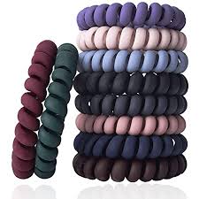 Maybe you would like to learn more about one of these? Amazon Com Kitsch Spiral Hair Ties Coil Hair Ties Phone Cord Hair Ties Ponytail Hair Coils No Crease 8 Pcs Brunette Beauty Personal Care