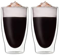 Thermoglaser 2x 400ml Doppelwand Fur Latte Macchiato Cappuchino Tee Eistee Safte Wasser Cola Cocktails Geeignet Set Mit Schwebe Macchiato Eistee Glas