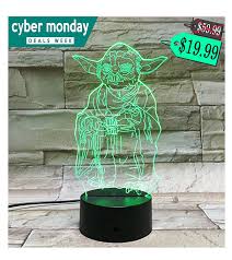 Amazon Com Le3d 3d Optical Illusion Desk Lamp 3d Optical Illusion Night Light 7 Color Led 3d Lamp Star Wars Color Changing Lamp Night Light Kids 3d Led Lamp