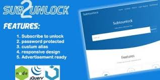 Lock long links with password and youtube subscribe button and adds. Subscribe To Unlock Website Node Js By Qascripts Codester