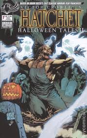 A group of tourists decide to go on a boat tour of an allegedly cursed bayou and they soon find themselves stranded in the wilderness. Hatchet Comic Books Issue 1