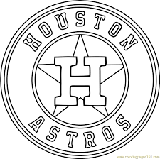 The main pattern takes on several gray and silver hues, but the ring is white. Houston Astros Logo Coloring Page For Kids Free Mlb Printable Coloring Pages Online For Kids Coloringpages101 Com Coloring Pages For Kids