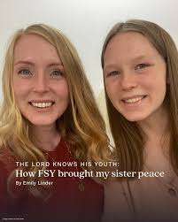 Whether it's EFY, FSY, or whatever acronym may come in the future, I am  grateful to belong to a Church that recognizes how precious and important  teenagers are.” —Emily Linder