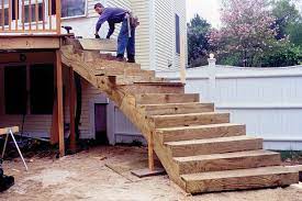 Glass curved stairs outdoor steel central pole spiral stair stainless steel circular staircase. Curved Deck Stairs Jlc Online