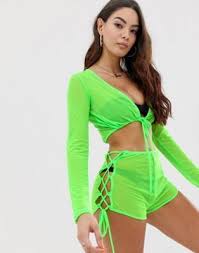 In stock at triangle town place. Neon Green Newest Color Trend Fashionactivation Neon Rave Outfits Neon Green Outfits Neon Outfits