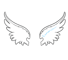 Angel wing outline png picture 380054 angel wings drawing png. How To Draw Angel Wings In A Few Easy Steps Easy Drawing Guides