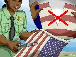 End the ceremony with a moment. 3 Ways To Dispose Of A Damaged American Flag Wikihow