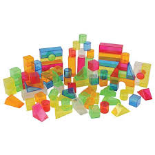 Transparent Light And Color Blocks 108 Pieces Wooden Blocks Beach Toys Building Blocks