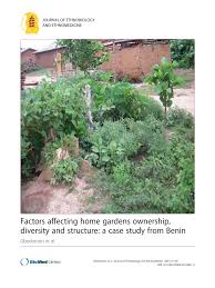 Garden furniture & outdoor living clear all. Factors Affecting Home Gardens Ownership Diversity And Structure A Case Study From Benin Topic Of Research Paper In Biological Sciences Download Scholarly Article Pdf And Read For Free On Cyberleninka Open