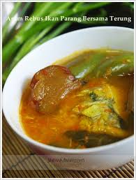 4 ekor ikan kembung garam air asam: Resepi Ikan Masak Asam Rebus Daun Kesum