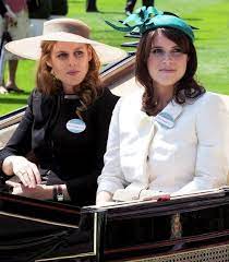 Princess Beatrice And Princess Eugenie Of York Wearing What I Think Must Be The First Decent H Princess Eugenie And Beatrice Royal Ascot Hats Princess Beatrice