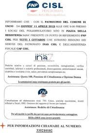 La tua esperienza con patronato inas cisl istituto nazionale assistenza sociale è importante per gli altri utenti del sito. Uscio Nuovo Sportello Del Patronato Inas Cisl Levantenews
