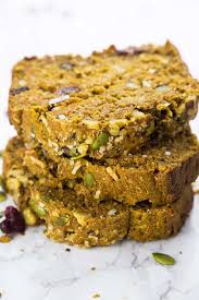 In a large bowl, whisk together the flours, baking soda, cinnamon, baking powder, nutmeg, allspice, and salt. Vegan Pumpkin Bread Vegan Heaven