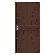 What's more, every door is thermally insulated, soundproof and comes with a unique, patented key system that cannot be copied. Unique Home Designs 36 In X 80 In Meridian Copper Surface Mount Outswing Steel Security Door With Fine Grid Steel Mesh Screen Idr06500362129 The Home Depot