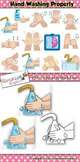Black And White Outline Washing Hands Clipart Hand Washing Clip Art Kids Approved In 2020 Clip Art Art Set Kids Clipart