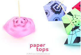 Simple Paper Toys Paper Tops Paper Toys Paper Toy Printable Crafts For Kids