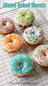 Easy Glazed Baked Donuts Allow You To Enjoy A Sweet Breakfast Treat Without The Deep Frying Of A Traditional Baked Donuts Sweet Breakfast Treats Donut Recipes