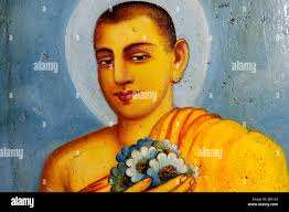 Buddhism ancient wall painting buddha hi-res stock photography and images