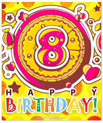 Birthday Card For 8 Year Old Boy Happy 8th Birthday Wishes For 8 Year Old Boy Or Girl Happy 8th Birthday Happy Birthday Verses Birthday Wishes For Kids