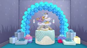 Sims 4 Bundle Of Joy Baby Shower Party Items Set In 2020 Sims Baby Sims Baby Shower Decorations
