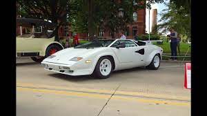 The us version has an different front bumper. 1987 Lamborghini Countach In White Paint V12 Engine Sound On My Car Story With Lou Costabile Youtube