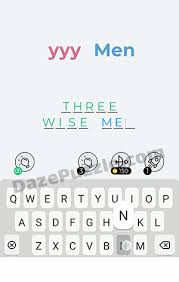 Can you guess the answer to this dingbats game?! Dingbats Level 183 Yyy Men Answer Daze Puzzle