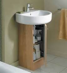 pedestal sink storage yahoo image