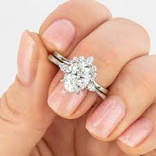 18k White Gold Aria Diamond Ring 1 10 Ct Tw Classic Wedding Rings Contour Wedding Band Beautiful Engagement Rings