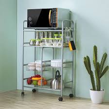 Ikea grundtal kitchen shelf rail and hooks set stainless steel (stainless steel, 1) $69.99. Qoo10 Heart Ikea Kitchen Rack Microwave Rack Metal Four Layer Trolley Rack S Toys