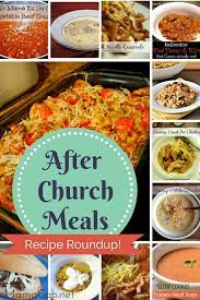 Dinner was on the table at a certain time, and everybody, without exception was expected to be there. After Church Meals For Sunday Recipe Roundup Mamagab Sunday Dinner Recipes Recipes Sunday Recipes