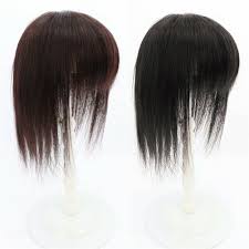 Details About Handmade One Piece Straight Clip In Human Hair Topper With Bang Seamless Crown