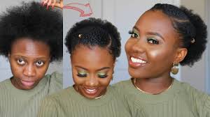 You can recreate this or you can try other braid patterns. No Cornrows 5 Mins Easy Everyday Natural Hairstyle On Short 4c Hair No Extensions Youtube