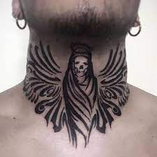 101 Best Neck Tattoos For Men Cool Designs Ideas 2019 Guide Front Neck Tattoo Neck Tattoo Neck Tattoos For Men