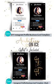 15% off with code zazpartyplan. Diy Instagram Profile Business Cards Canva Template Business Etsy In 2021 Digital Business Card Card Design Business Cards Creative