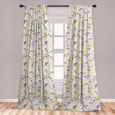 ( 4.3 ) out of 5 stars 786 ratings , based on 786 reviews current price $5.49 $ 5. East Urban Home Ambesonne Yellow Curtains Pattern With Bees And Chamomile Daisy Flowers In Flourishing Meadow Nature Window Treatments 2 Panel Set For Living Room Bedroom Decor 56 X 63 Grey Yellow